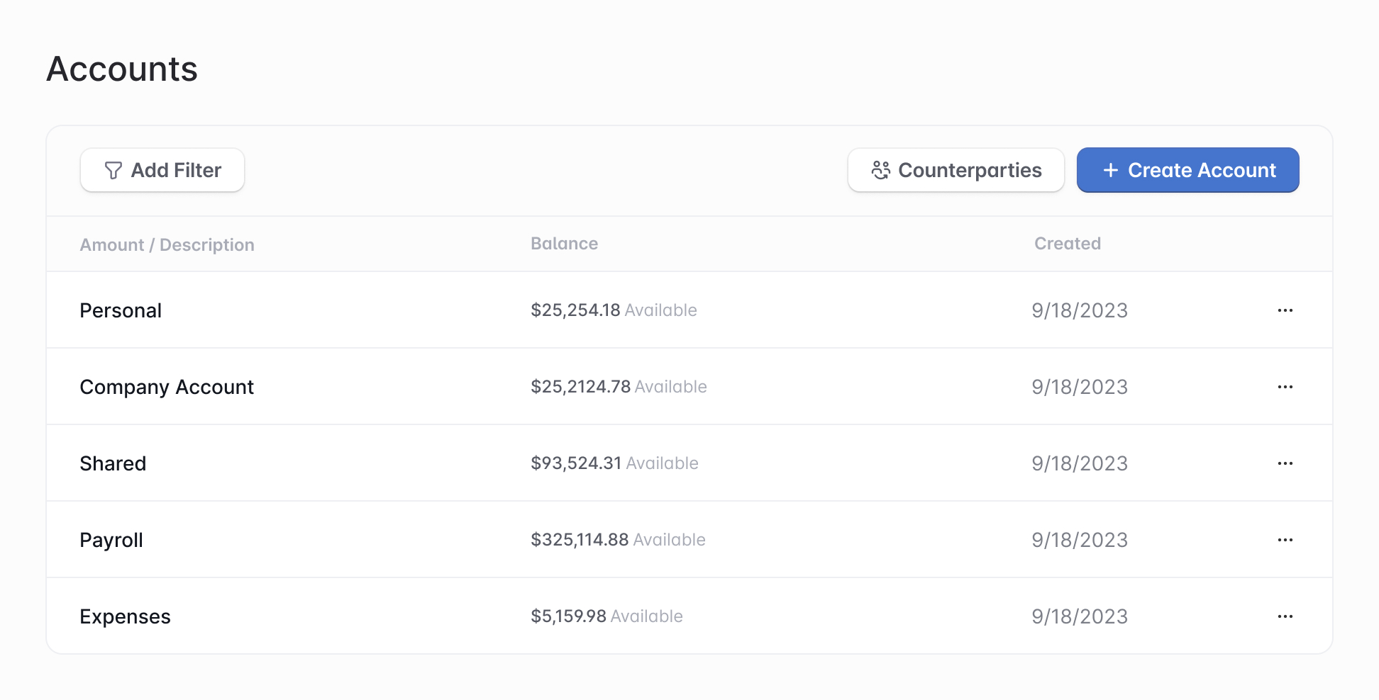 Ledger — Column